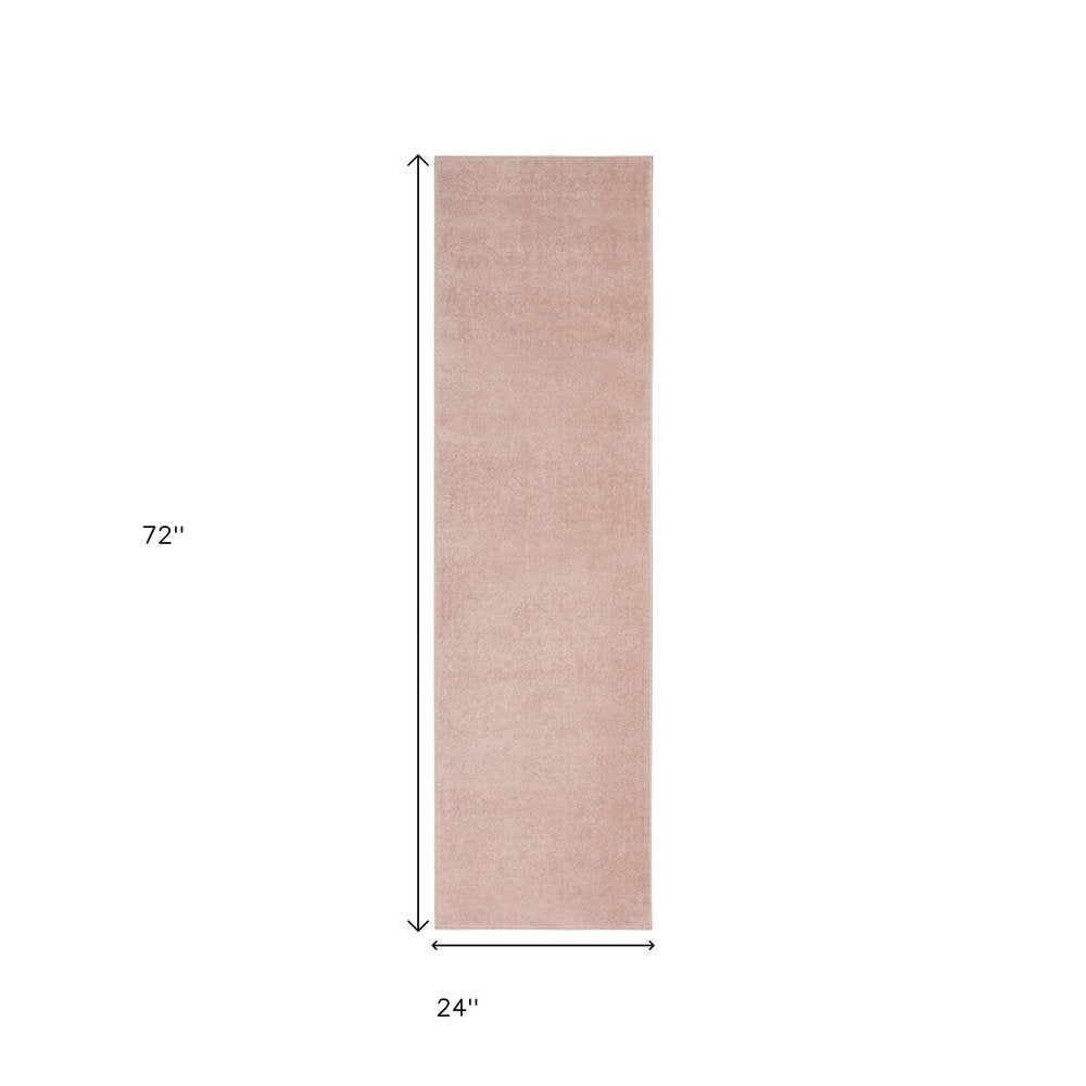 6' Pink Indoor Outdoor Runner Rug