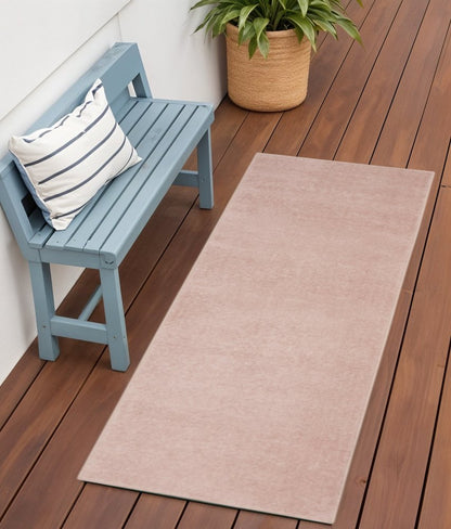 6' Pink Indoor Outdoor Runner Rug