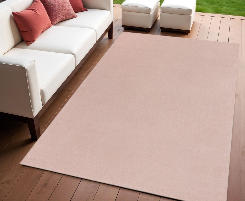 4' X 6' Pink Indoor Outdoor Area Rug