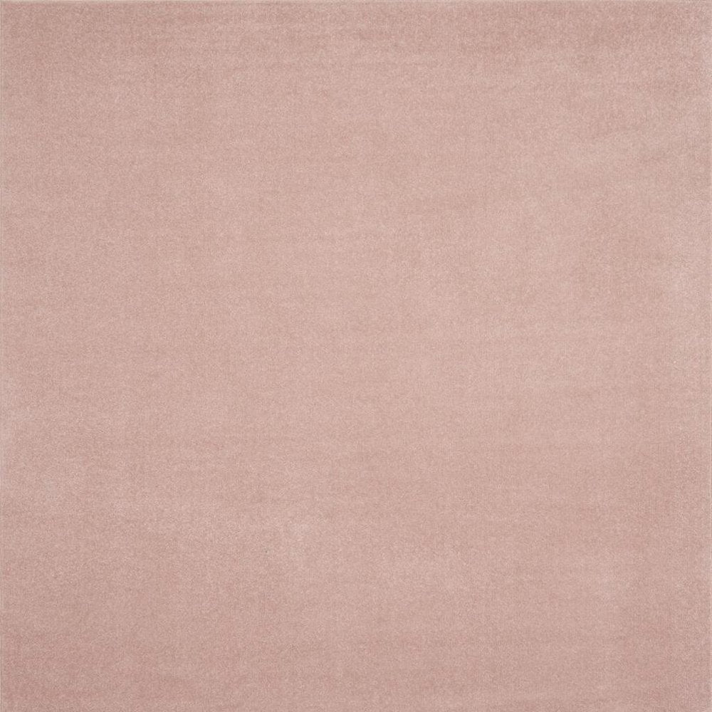 7' Pink Square Indoor Outdoor Area Rug