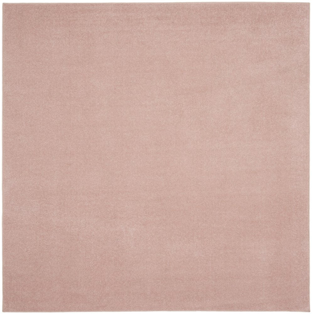 7' Pink Square Indoor Outdoor Area Rug