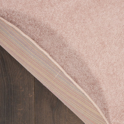 8' X 8' Pink Round Indoor Outdoor Area Rug