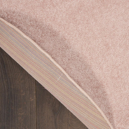 8' X 8' Pink Round Indoor Outdoor Area Rug