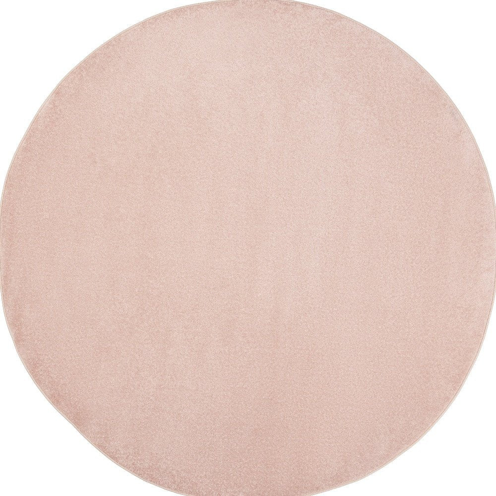 8' X 8' Pink Round Indoor Outdoor Area Rug