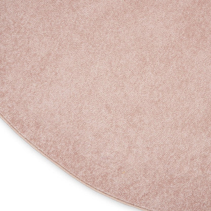 8' X 8' Pink Round Indoor Outdoor Area Rug