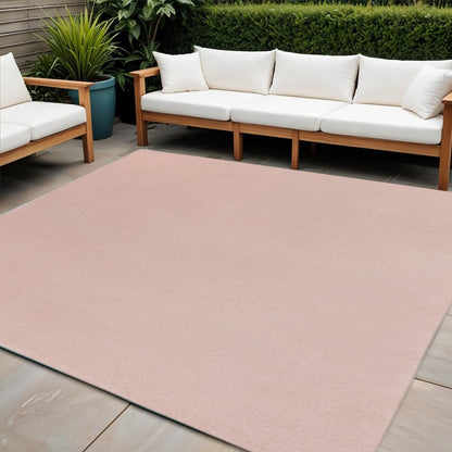 9' Pink Square Indoor Outdoor Area Rug