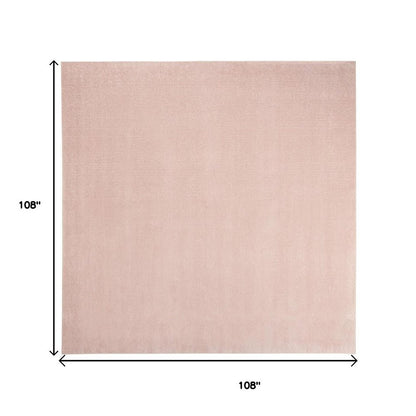 9' Pink Square Indoor Outdoor Area Rug