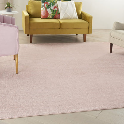 9' Pink Square Indoor Outdoor Area Rug