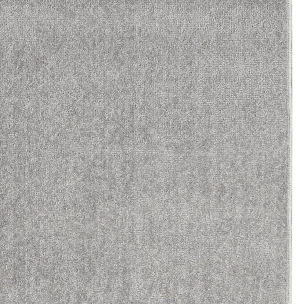6' Gray Indoor Outdoor Runner Rug