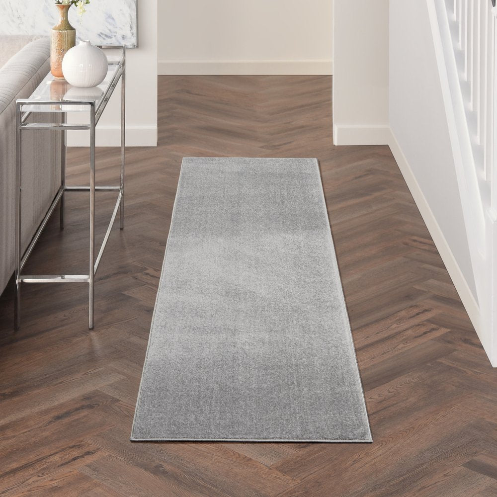 6' Gray Indoor Outdoor Runner Rug