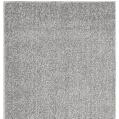 10' Gray Indoor Outdoor Runner Rug