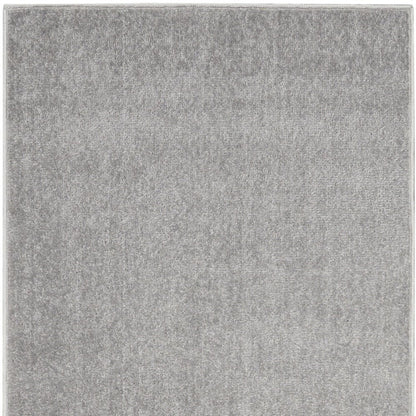 8' Gray Indoor Outdoor Runner Rug