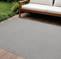 6' X 9' Gray Indoor Outdoor Area Rug