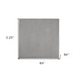 7' Gray Square Indoor Outdoor Area Rug