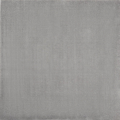 7' Gray Square Indoor Outdoor Area Rug