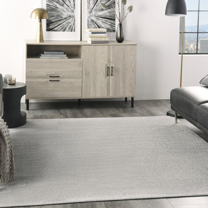 7' Gray Square Indoor Outdoor Area Rug