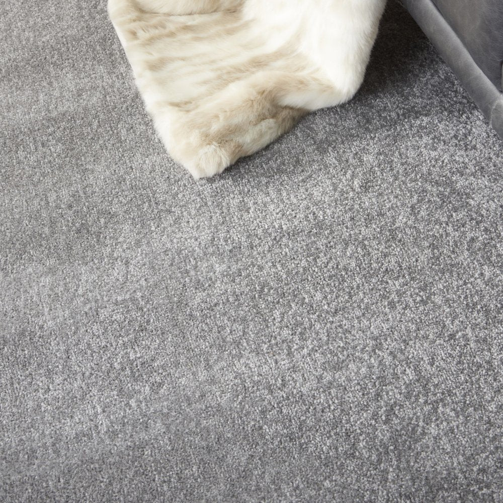 8' X 8' Gray Round Indoor Outdoor Area Rug