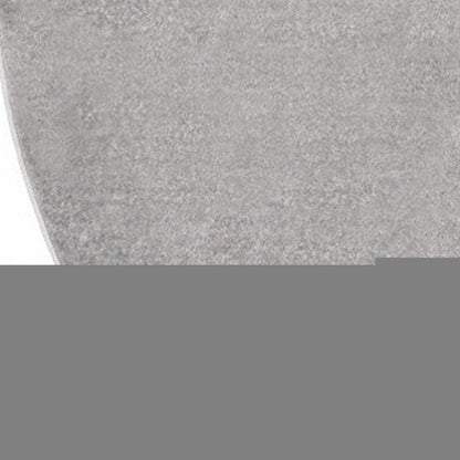 8' X 8' Gray Round Indoor Outdoor Area Rug