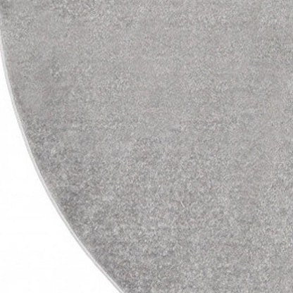 8' X 8' Gray Round Indoor Outdoor Area Rug