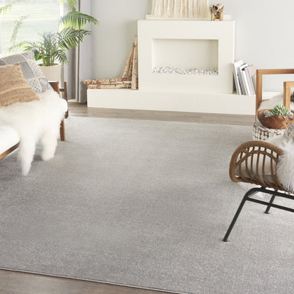 8' X 10' Gray Indoor Outdoor Area Rug