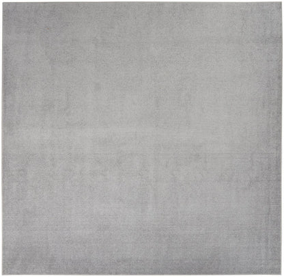 9' Gray Square Indoor Outdoor Area Rug
