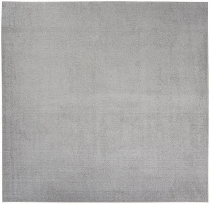9' Gray Square Indoor Outdoor Area Rug