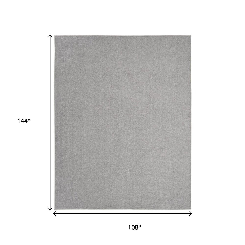 9' X 12' Gray Indoor Outdoor Area Rug