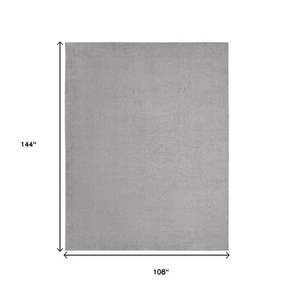 9' X 12' Gray Indoor Outdoor Area Rug