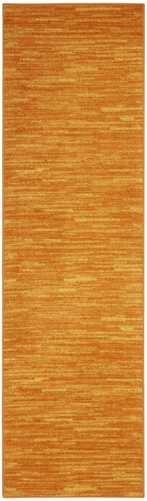 6' Orange Indoor Outdoor Runner Rug