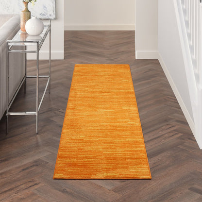 10' Orange Indoor Outdoor Runner Rug
