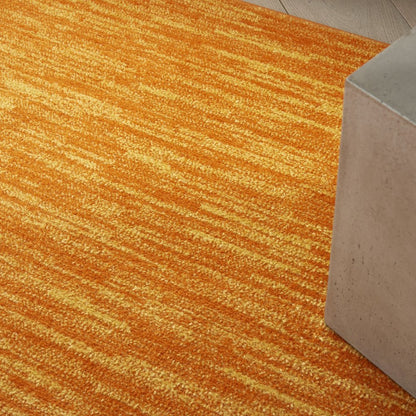 5' X 7' Orange Indoor Outdoor Area Rug