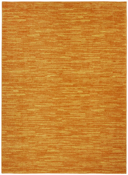 5' X 7' Orange Indoor Outdoor Area Rug