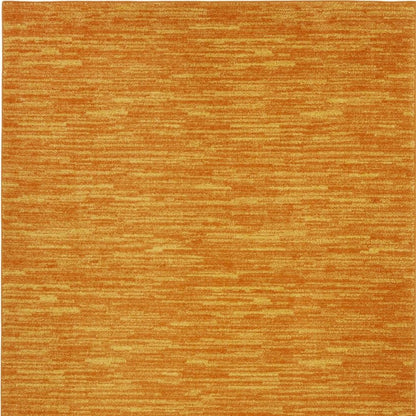 6' X 9' Orange Indoor Outdoor Area Rug