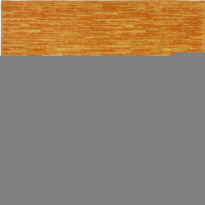 6' X 9' Orange Indoor Outdoor Area Rug