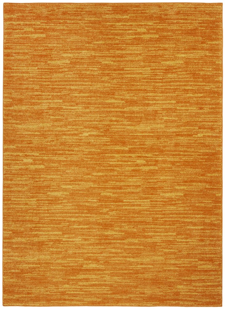 6' X 9' Orange Indoor Outdoor Area Rug