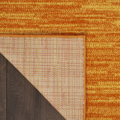 6' X 9' Orange Indoor Outdoor Area Rug