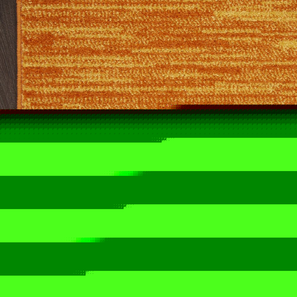 6' X 9' Orange Indoor Outdoor Area Rug