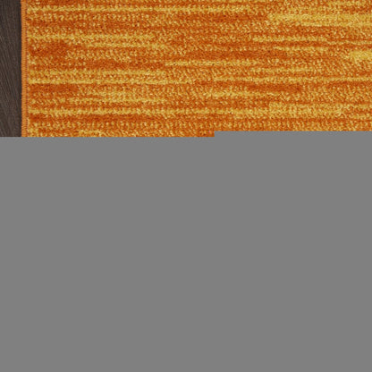 6' X 9' Orange Indoor Outdoor Area Rug