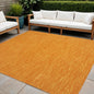 9' Orange Square Indoor Outdoor Area Rug
