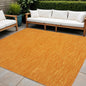 9' Orange Square Indoor Outdoor Area Rug