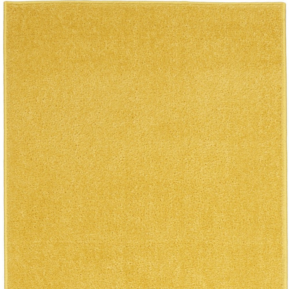 10' Yellow Indoor Outdoor Runner Rug