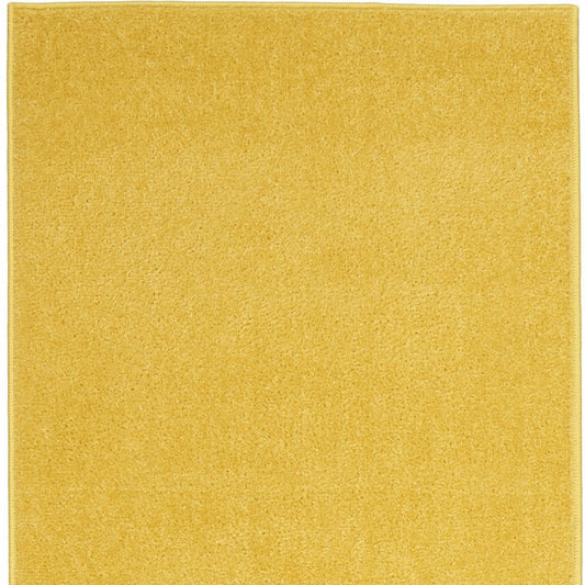 8' Yellow Indoor Outdoor Runner Rug
