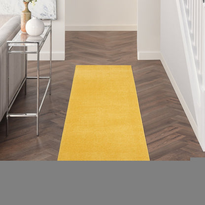 8' Yellow Indoor Outdoor Runner Rug