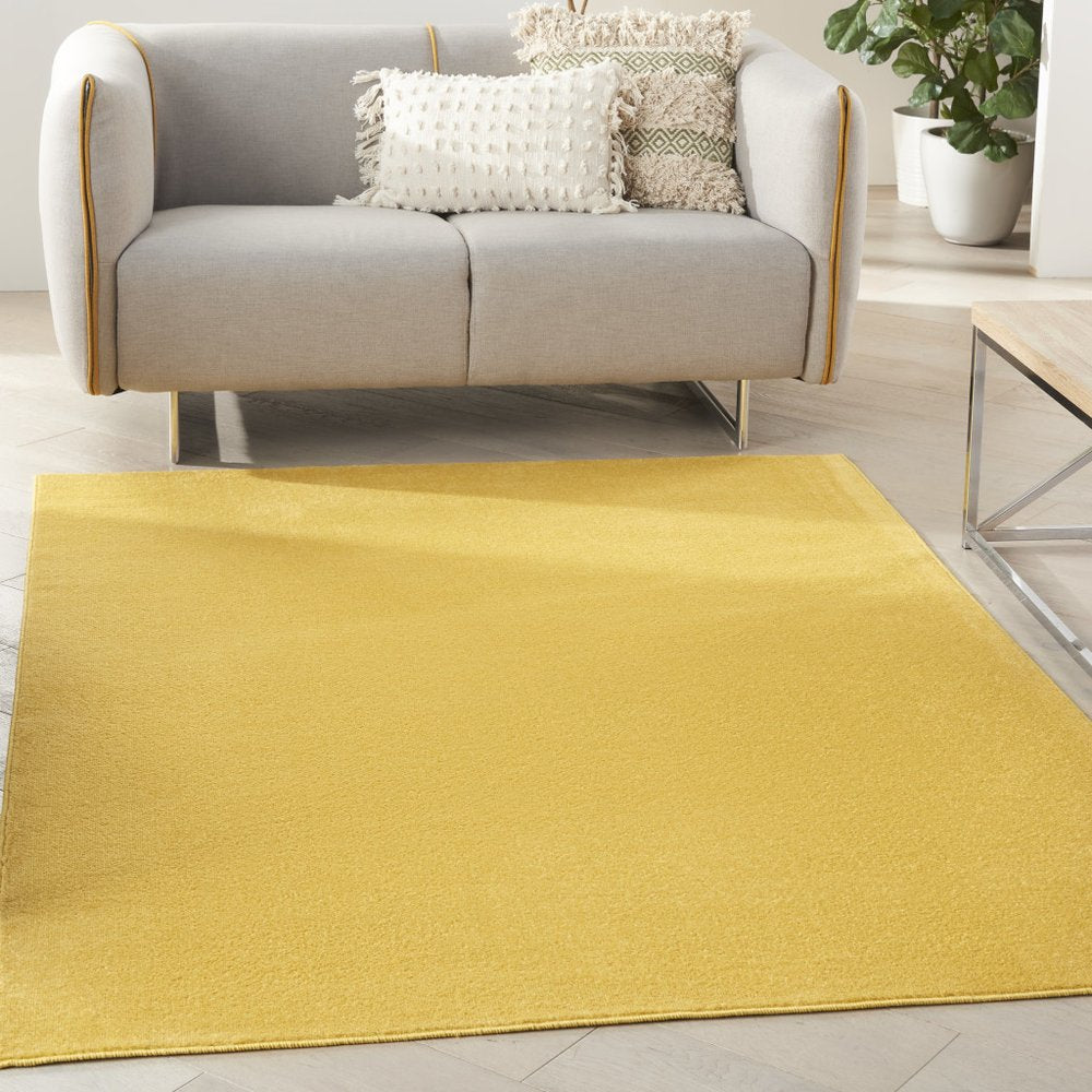 4' X 6' Yellow Indoor Outdoor Area Rug