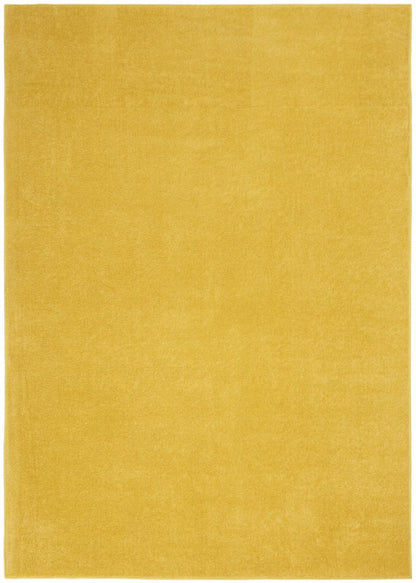 5' X 7' Yellow Indoor Outdoor Area Rug