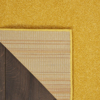 5' X 7' Yellow Indoor Outdoor Area Rug