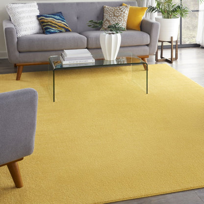 7' X 10' Yellow Indoor Outdoor Area Rug