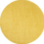 8' X 8' Yellow Round Indoor Outdoor Area Rug