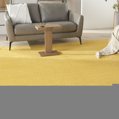 9' Yellow Square Indoor Outdoor Area Rug