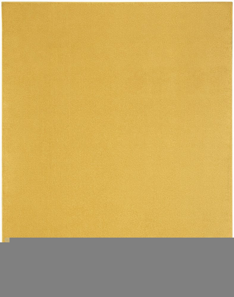 9' X 12' Yellow Indoor Outdoor Area Rug